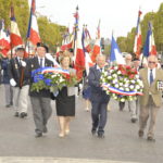 Les gerbes sur les Champs Elysées
