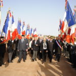 L’arrivée des personnalités après avoir salué les porte-drapeaux